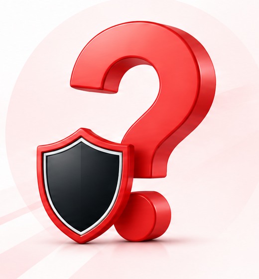 JPJ help center question and protection symbol